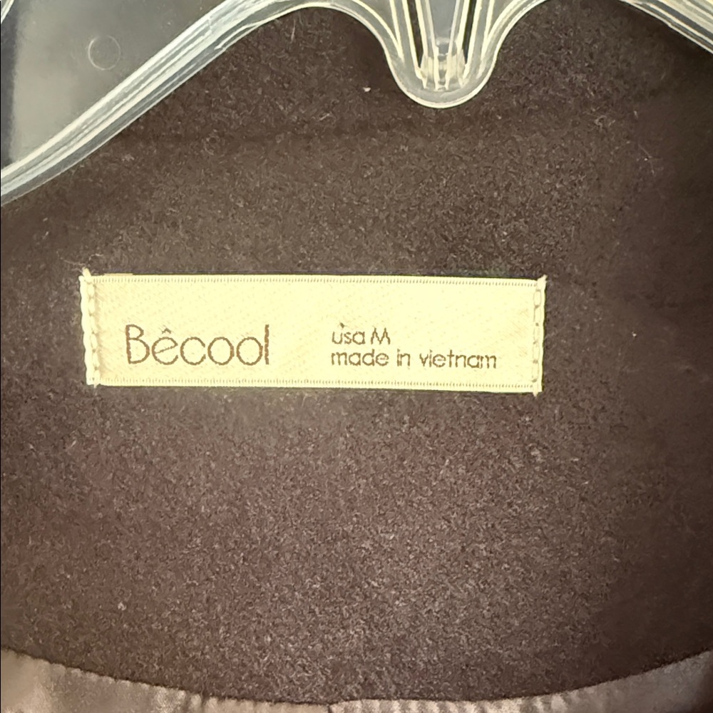 BeCool Black Polyester Long Coat - Picture 2 of 5